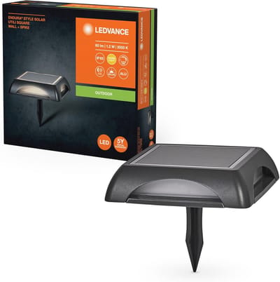 Vierkante Wandlamp voor Buiten met Indirecte Verlichting - Oplaadbare LED, Warm Wit Licht, IP65