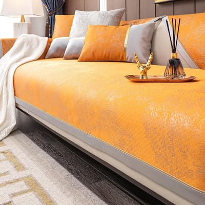 Nordic Ins Stijl Bankmat Vier Seizoenen Universeel Anti-Slip Zitkussen Licht Luxe High-end Minimalistisch Bankhoes Doek Handdoek 70x70cm