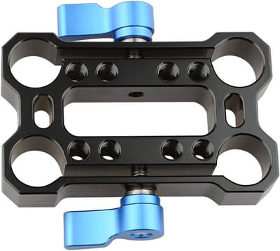 15mm Rod Clamp met Hoogte Riser voor Camera Dslr Monitor