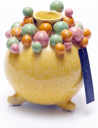 Vaas - Villa Pottery - Woondecoratie - Decoratie - Voorjaar - Porselein - Waterdicht - Piccadilly 1_2 Yellow