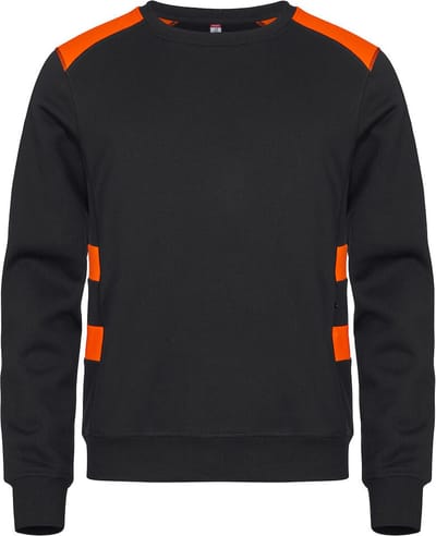 Clique Ambition Roundneck 021074 - Signaaloranje - 4XL