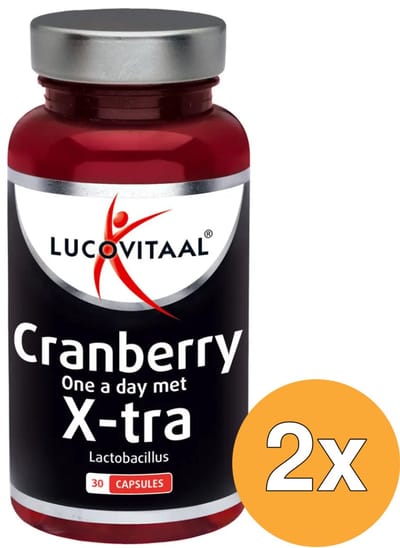 2x Lucovitaal Cranberry X-tra Lactobacillus (30 capsules)