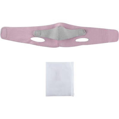 Herbruikbare Gezichtsvermageringsbandage V-lijn Gezichtsshaper Vrouwen Kin Wang Lift Up Riem Gezichtsmassageband Gezicht Huidverzorging Schoonheidstools roze
