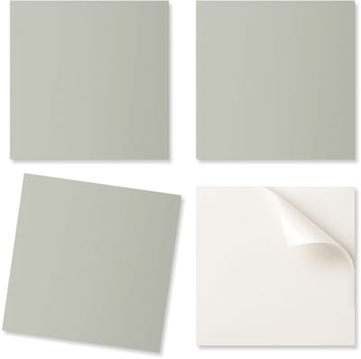 Verpakking met zelfklevende vinyltegels, grijsgroen, 9x30x30 cm