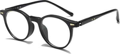 Computer Bril - Rond Zwart | Anti Blauw Licht Bril / Zonder Sterkte | Fashion Favorite