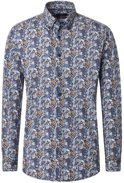 Casamoda Casual fit blue fantasy Maat XXL