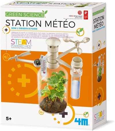 Weerstation Kit - Wetenschapsspel - Kinderen Leren - Multifunctioneel - 4 Meter - Groen