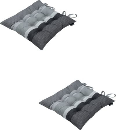 Madison - Zitkussen - Universeel - 2 stuks - 46 x 46 cm - Tomsen Grey - Tuin - Toscane