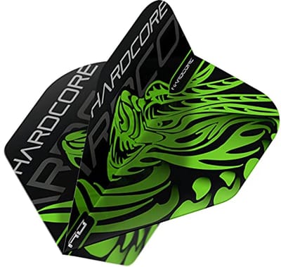 Groene Draak Hardcore Standard Dartflights - 3 Sets (9 Dartflights)