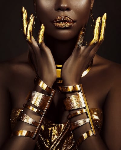 Golden Touch- Kristal Helder Galerie kwaliteit Plexiglas 5mm. - Blind Aluminium Ophang-frame - Luxe wanddecoratie - Fotokunst - professioneel verpakt en gratis bezorgd