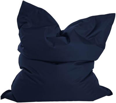 mokebo Zitzak Outdoor XXL voor kinderen & volwassenen 'Der Große', Bean Bag, zitkussen, ligkussen of reuze zitzak met vulling, 130x170cm, Jeansblauw