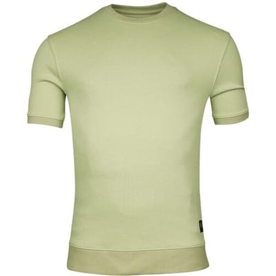 Giordano Trui Amalfi Sweat Doubleface Knit Short Sleeve Appel / male