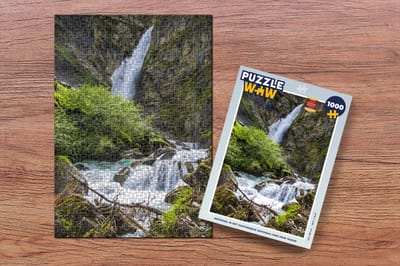 Puzzel Waterval in het Oostenrijkse Nationaal park Hohe Tauern - Legpuzzel - Puzzel 1000 stukjes volwassenen