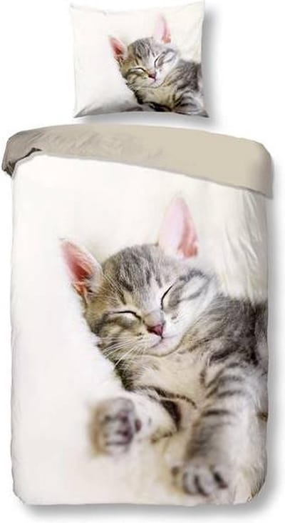 Snoozing Snooze - Dekbedovertrek - Eenpersoons - 140x200/220 cm + 1 kussensloop 60x70 cm - Off white