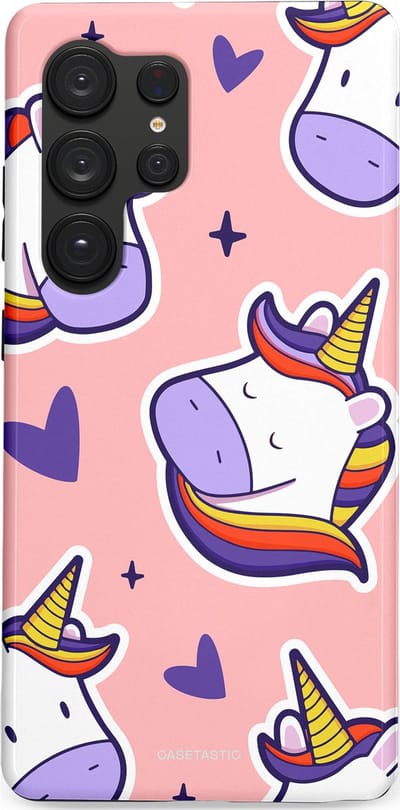 Casetastic Hoesje Geschikt voor Samsung S25 Ultra - Stijlvolle Beschermende Duo-layer Case - Unicornhart