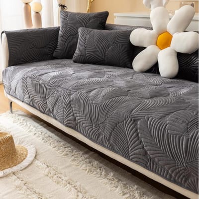 Effen Kleur Zacht Dikke Sofa Mat Hoes Nordic Lounge Hoek L-Vorm Sofa Handdoekhoes Antislip Huis Bankbeschermer Woonkamer 70x70cm 1pc