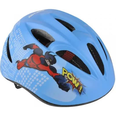 FISCHER Kinder-Fahrrad-Helm Comic, Größe: S/M Innenschale aus hochfestem EPS, verstellbares, beleuchtetes - 1 Stück (