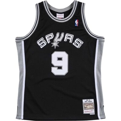 Mitchell And Ness NBA San Antonio Spurs 2001-2002 Tony Parker Swingman Shirt Zwart