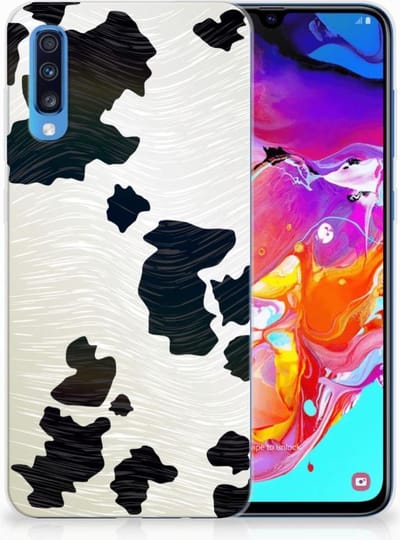 Samsung Galaxy A70 TPU Hoesje Koeienvlekken