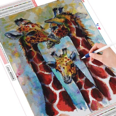 5D Diamond schilderij Cross Stitch Giraffe Diamond borduurwerk dier mozaïek handwerk woondecoratie Full Square 20X30CM