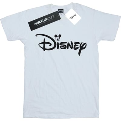 Disney Jongens Mickey Mouse Hoofd Logo T-shirt (Wit)