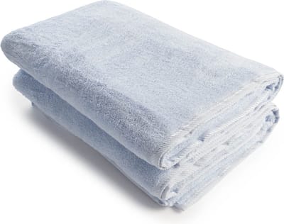 ARTG® Towelzz - AR036 - Douche - Badhanddoek - 100% katoen - 70 x 140 cm - Lichtblauw - Light Blue - Set 2 stuks