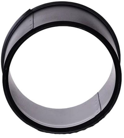Schoorsteen insert dubbel Ø200mm 2mm zwart.