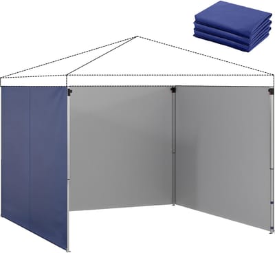 Outsunny Overkapping zijwanden-Oxford-stof-300L x 200B cm-Blauw