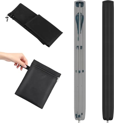 Beschermhoes voor Waslijn Carousel van 600D Oxford Stof, Waterdicht en UV-Bestendig, Inclusief Opbergtas, Ideaal voor Buitengebruik (180 x 16 x 16 cm)