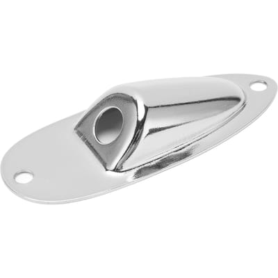 Elektrische Gitaar Jack Plate Ingang Uitgang Socket Boot Stijl Instrument Accessoire met Schroef Zwart