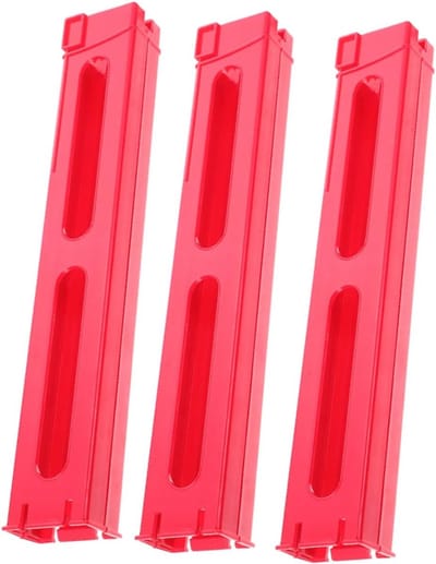 Domino Trein Clips - Bouw Accessoires - Creatief Spelen - Automatische Plaatsing - 24 x 4 cm - Diverse kleuren