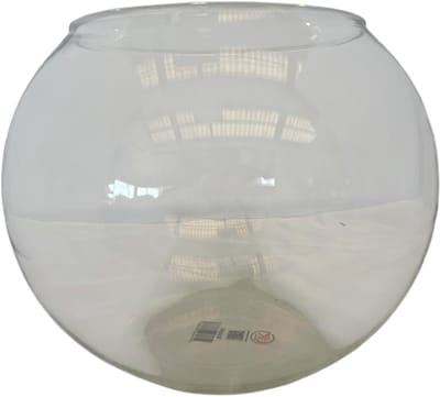 Glas Bol vaas 17 x 20 cm