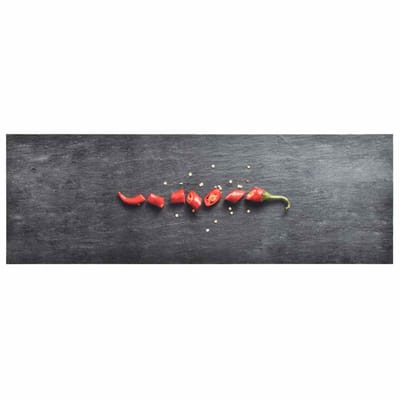 vidaXL - Keukenmat - wasbaar - Pepper - 45x150 - cm