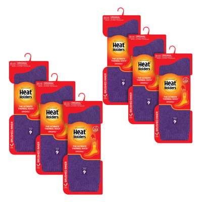 Heat Holders - 6 paar originele dikke winterthermo sokken voor dames