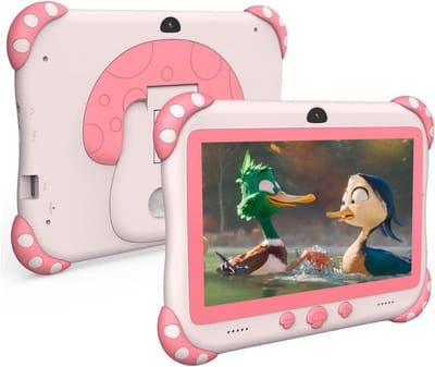 ApexArte® Kindertablet Vanaf 3 Jaar - Tablet Kinderen - Kinderspeelgoed - Roze