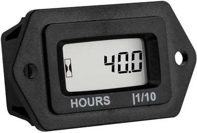 Digitale LCD Bedrijfsurenteller voor AC/DC Toepassingen - Waterdicht en Betrouwbaar