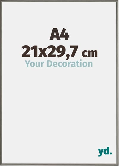 Your Decoration - Fotolijst A4 21x 29,7 cm - Aluminium - Mercury Structuur - New York
