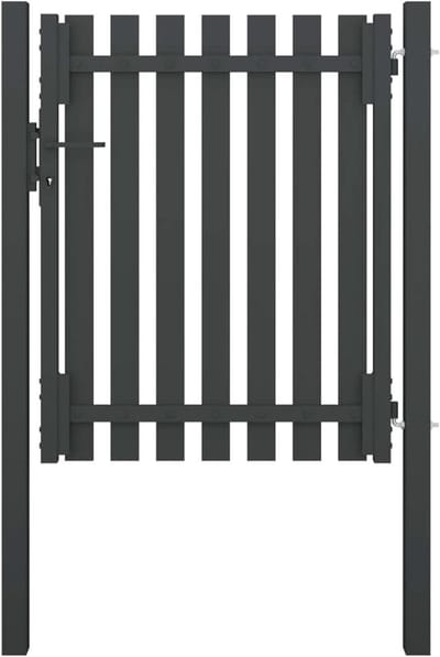 Tuinpoort Staal - Hekwerk Poort - Tuin Afschermen - Gepoedercoat - 1 x 15m - Antraciet