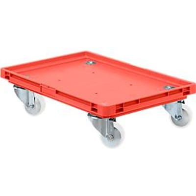 Roll-Fix, kunststof wielen, rood, 600 x 400 x 125 mm