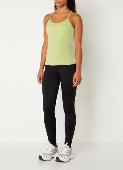 Stronger - Sharp Singlet - Ingebouwde BH - Sportsinglet- Dames - Fel Groen - Maat S