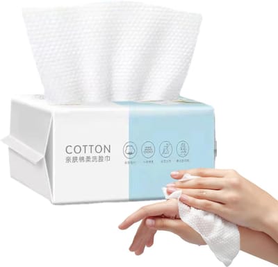 Zachte gezichtsdoekjes - Make-up remover - Dagelijkse hygiëne - Extra dik katoen - 20x20 cm - Wit