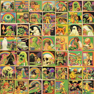 50 pièces Autocollants BD Rétro Dessin Animé Autocollants Vintage Bricolage Autocollant Graffiti pour Ordinateur Portable Bagages Skateboard Amusant pour Cadeau Enfant