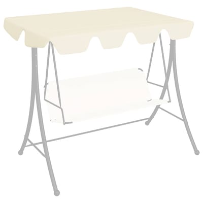 vidaXL - Vervangingsluifel - voor - schommelbank - 150/130x105/70cm - crèmekleur