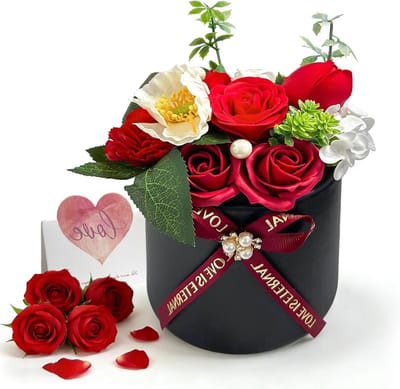 Eeuwige Rozen - Gedroogde Bloemen - Cadeau Geven - Langdurige Schoonheid - 1 Doos - Rood