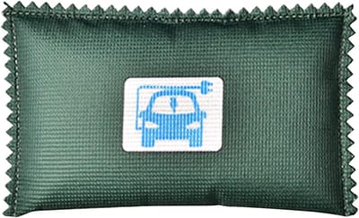 Vochtabsorber Auto - Luchtontvochtiger Auto - Condensatie Voorkomen - Kleurveranderende Indicatie - 13 x 8 cm - Grijs
