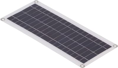 Zonnepaneel Lader - Solar Charger - Energie Opwekken - Dubbele USB Uitgang - 435x20cm - Zwart