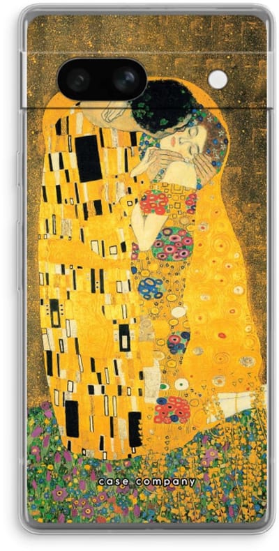 Case Company® - Hoesje geschikt voor Google Pixel 7A hoesje - Der Kuss - Soft Cover Telefoonhoesje - Bescherming aan alle Kanten en Schermrand