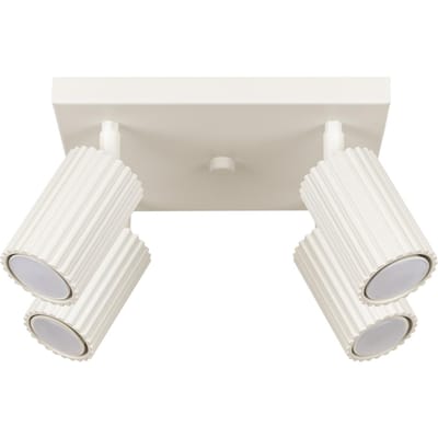 Sollux Lighting Plafondlamp Karbon - GU10 - beige - aluminium - 16.5x25x25cm