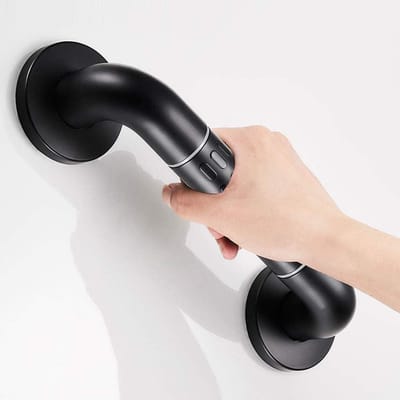 Badkamer Handgrepen - Veiligheidsbeugel Toilet - Veiligheid Verhogen - Roestvrij Staal - 30 cm - Zwart