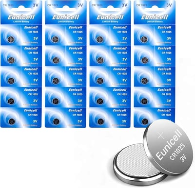 Knoopcelbatterijen - Kleine batterijen - Kleine apparaten - 3 Volt spanning - 20 stuks - Zilverkleurig
